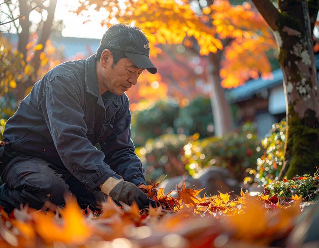 業者　庭作業　庭掃除