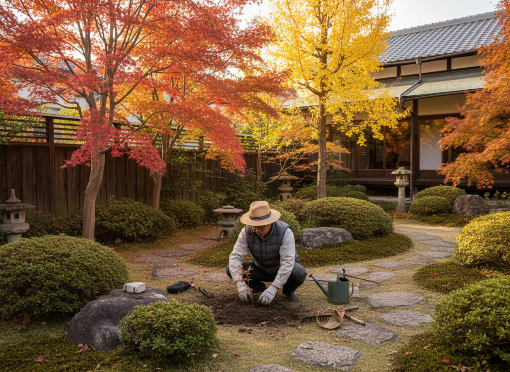 シニア　庭作業　安全　御庭番.com