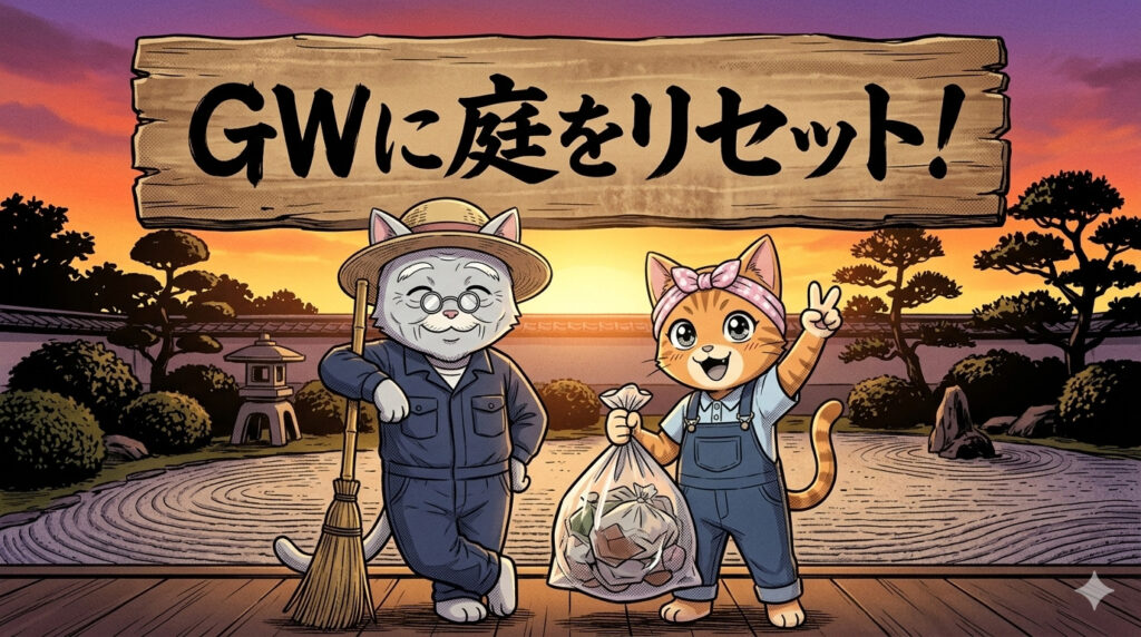 ゴールデンウィーク前にやっておきたい庭片付けのポイント