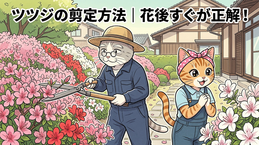 ツツジの剪定方法｜花後すぐが正解！時期と切り方のコツ